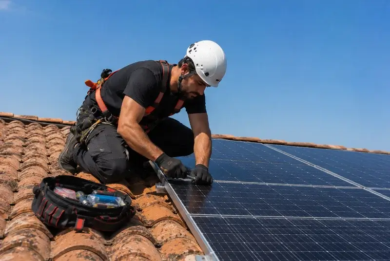 Maintenance et monitoring de panneaux solaires à Saint-Clair-du-Rhône