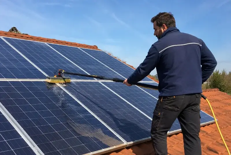 Nettoyage et entretien de panneaux solaires à Saint-Clair-du-Rhône